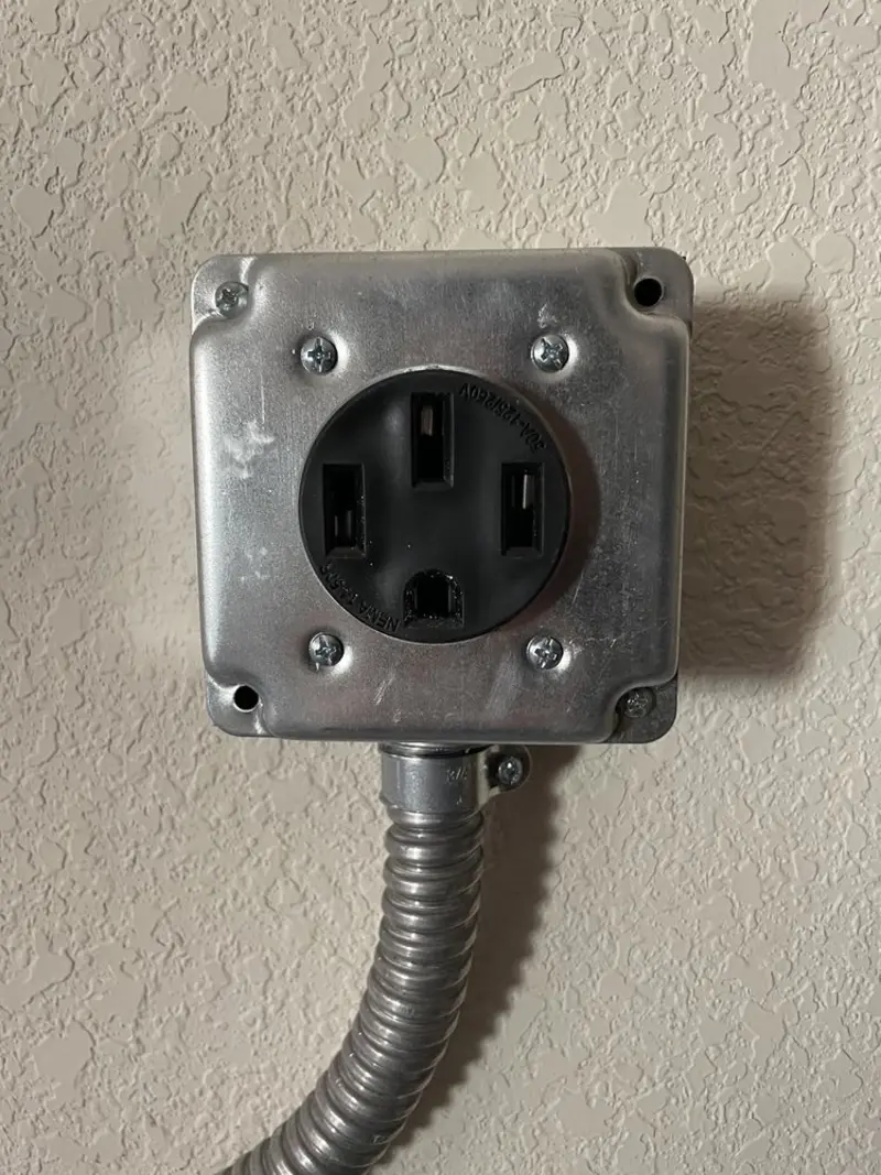 NEMA 14-50 outlet installed for Smart Home Electrical in Vineland